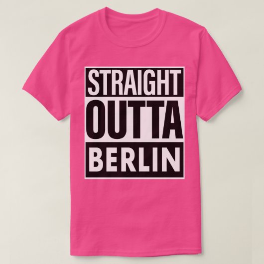 ベルリンネームストレートアウトタベルリン Tシャツ (デザイン正面)