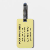 ベルリンハートラゲッジタグテンプレート，ドイツ ラゲッジタグ (裏面縦)