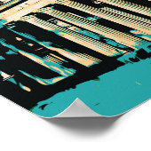 ベルリンビューwithフェルンシュトゥルムイラストレーションドイツ ポスター (角)