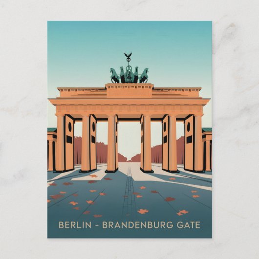 ベルリンブランデンバーグゲートヴィンテージ ポストカード (正面)