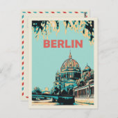 ベルリンミュージアムズアイランドイラストレーションドイツポストカー ポストカード (正面/裏面)