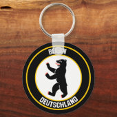 ベルリンラウンドエンブレム キーホルダー (正面)