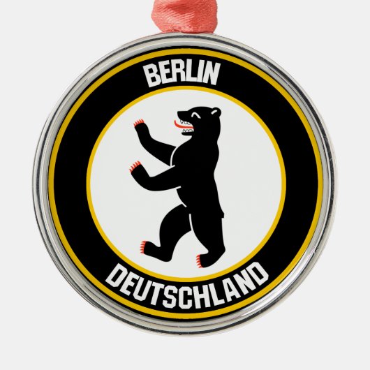ベルリンラウンドエンブレム メタルオーナメント (正面)