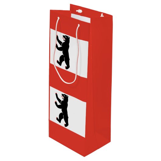 ベルリンワイン国旗抱き枕 ワインギフトバッグ (正面アングル)