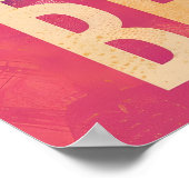 ベルリンヴィンテージピンクトラベルアド ポスター (角)