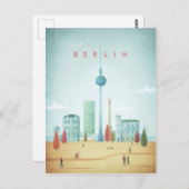 ベルリンヴィンテージ旅行ポスター – アートポストカード ポストカード (正面/裏面)