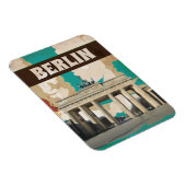 ベルリンヴィンテージ旅行ポスター マグネット (右側)