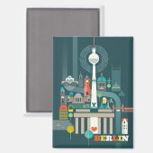 ベルリン冷蔵庫磁石 マグネット (正面/裏面)