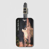 ベルリン動物園のアインシュタインからホッキョクグマを奪う ラゲッジタグ (正面縦)