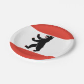 ベルリン国旗の紙プレート ペーパープレート (アングル)