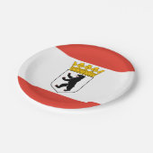 ベルリン国旗の紙プレート ペーパープレート (アングル)