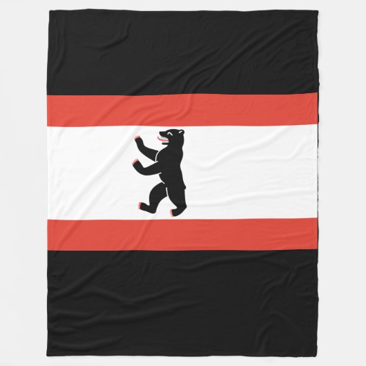 ベルリン国旗フリースブランケット フリースブランケット (正面)