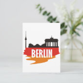 ベルリン国旗 ポストカード (スタンド正面)