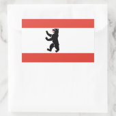 ベルリン国旗 長方形シール (バッグ)