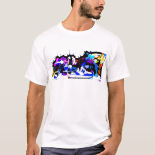 ベルリン壁落書きlargest22 tシャツ