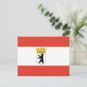 ベルリン招待状葉書の国旗 インビテーションポストカード (スタンド正面)