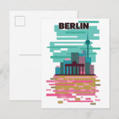 ベルリン旅行のポスター 案内ポストカード (正面/裏面)