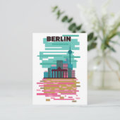 ベルリン旅行のポスター 案内ポストカード (スタンド正面)