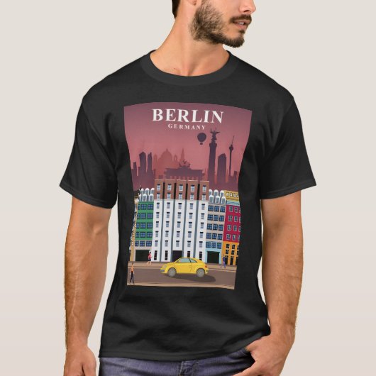 ベルリン旅行ポスター Tシャツ (正面)