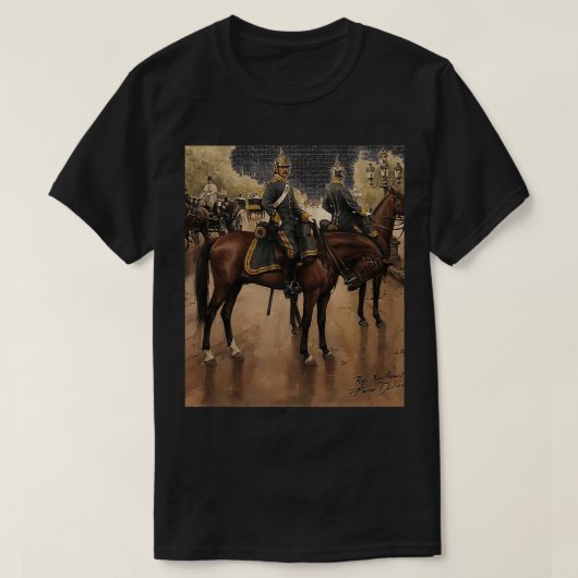 ベルリン王室の通りで兵士を守る1909 Tシャツ (デザイン正面)