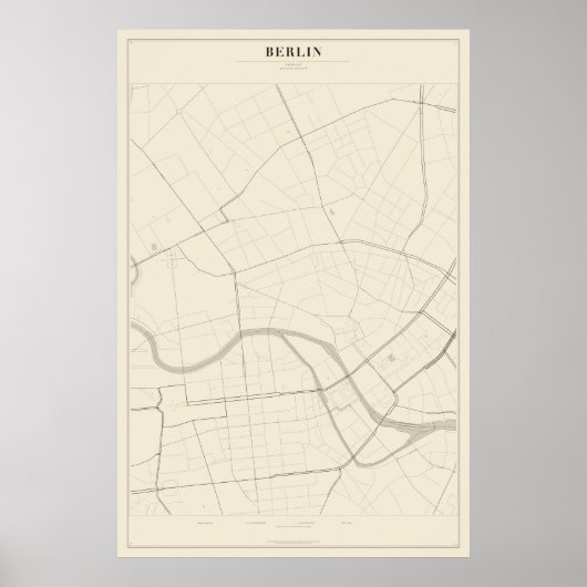 ベルリン街路地図ポスター ポスター (正面)