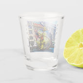 ベルリン通りアート – 漫画ブックバージョン ショットグラス (裏面)