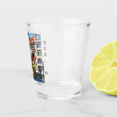 ベルリン通りアート – 漫画ブックバージョン ショットグラス (右)