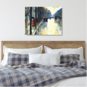 ベルリン通りイン後半秋アール素晴らしト キャンバスプリント (インサイチュ (寝室))