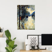 ベルリン通りイン後半秋、ヴィンテージ絵画ズ ポスター (ホームオフィス)