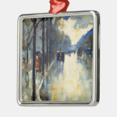 ベルリン通り後半秋、ヴィンテージ絵画ズ、 メタルオーナメント (左)