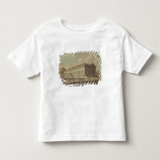 ベルリン1773年のオペラハウスの眺め トドラーTシャツ (正面)