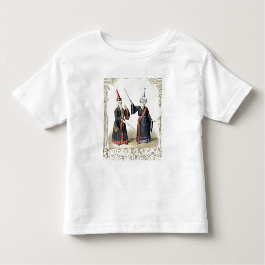 ベルリン1836年のカーニバルの手品師(色 トドラーTシャツ (正面)