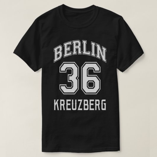 ベルリン36 Kreuzberg: ベルリンのフードへのノスタルジア Tシャツ (デザイン正面)