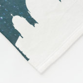 ベルリン·スカイライン（夜間）（ベルリン、ドイツ） フリースブランケット (角)