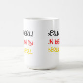ベルリン、ドイツのロゴの記念品 コーヒーマグカップ (中央)