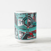 ベルリン、ドイツの地図 コーヒーマグカップ (中央)