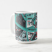 ベルリン、ドイツの地図 コーヒーマグカップ (正面左)