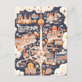 ベルリン・ドイツへの旅行 ポストカード