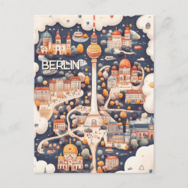 ベルリン・ドイツへの旅行 ポストカード