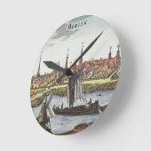 ベルリン、ドイツ1737年 ラウンド壁時計 (傾斜)