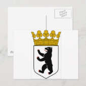 ベルリン(ドイツ)の紋章付き外衣 ポストカード (正面/裏面)
