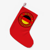 ベルリン ドイツ スモールクリスマスストッキング (正面 (吊り時))