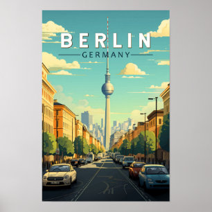 ベルリン ドイツ 旅行 アート ヴィンテージ ポスター