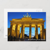 ベルリン,ブランデンブルク門 ポストカード (正面/裏面)