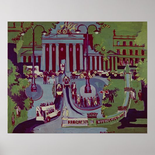ベルリン,ブランデンブルク門, 1929 ポスター (正面)