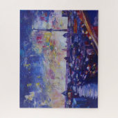 ベルリン、夜の印象的なスカイライン ジグソーパズル (縦)