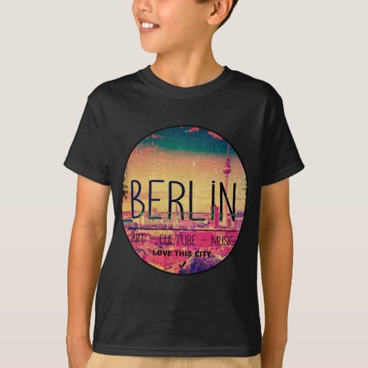 ベルリン、愛この街シリーズ、サークル Tシャツ (正面)