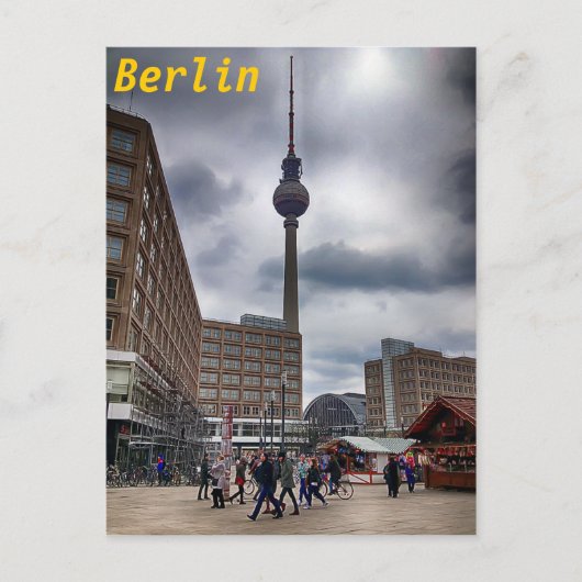 ベルリンAlexanderplatz Fernsehturmはがき ポストカード (正面)