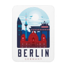 ベルリンGermanyスカイラインフォトマグネット