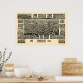 ベルリンPAパノラママップ – 1905 ポスター (キッチン)